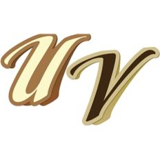 card kit letter u and v