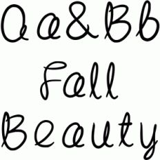 fall beauty font