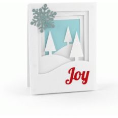 a2 winter scene pop dot card