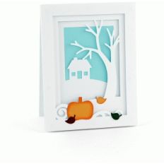 a2 fall scene pop dot card