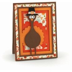 a2 turkey pop dot card