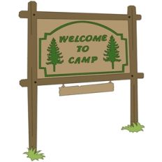 camp sign