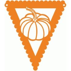 halloween pumpkin pennant