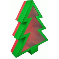 tree acetate christmas box