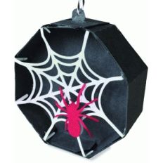 hexagon halloween ornament—spider