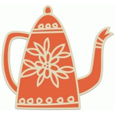floral teapot