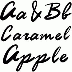 caramel apple font