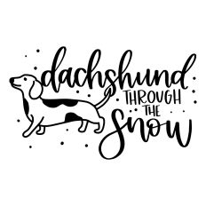 Dachshund Through the Snow