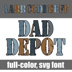 Dad Depot Color Font