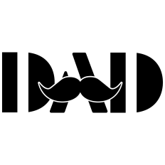 DAD Mustache SVG