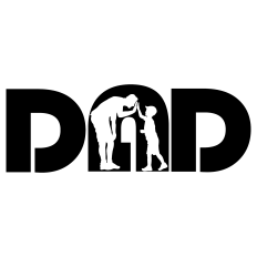 Boy Dad – Classic Silhouette Father’s Day SVG