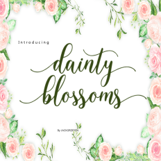 Dainty Blossoms Font