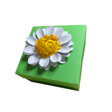 3D Daisy Cutout Box SVG | Die Cut File for Cricut and Silhouette