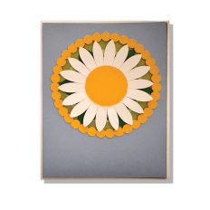 Daisy Circle Layered Card SVG Cut File
