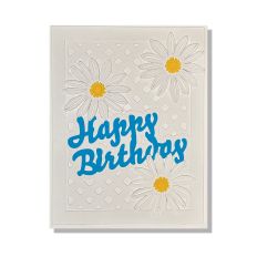 Daisy Layered Paper Birthday Card SVG Cut File
