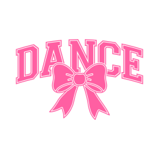 Dance SVG | Coquette Bow SVG | Varsity SVG