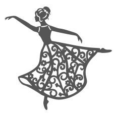 Dancer with swirl dress