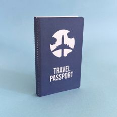 Dark Blue Travel Passport Box