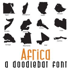 Africa Doodlebat Font
