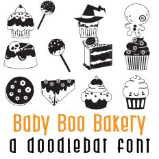 Baby Boo Bakery Doodlebat Font