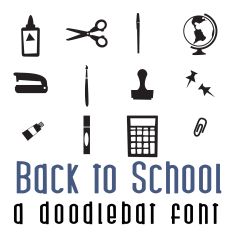 Back To School Doodlebat Font