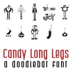 Candy Long Legs Doodlebat Font