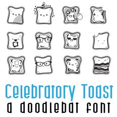 Celebratory Toast Doodlebat Font