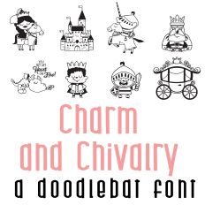 Charm and Chivalry Doodlebat Font