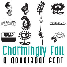 Charmingly Fall Doodlebat Font