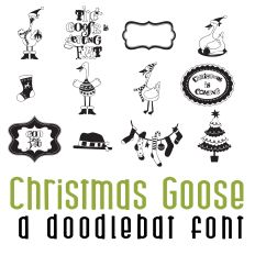 Christmas Goose Doodlebat Font