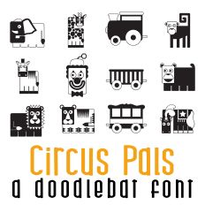 Circus Pals Doodlebat Font