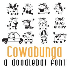 Cowabunga Doodlebat Font