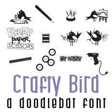 Crafty Bird Doodlebat Font