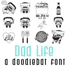 Dad Life Doodlebat Font