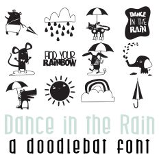 Dance In the Rain Doodlebat Font