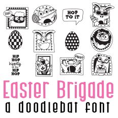 Easter Brigade Doodlebat Font