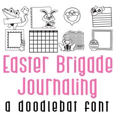 Easter Brigade Journaling Doodlebat Font