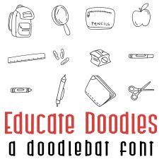 Educate Doodles Doodlebat FOnt