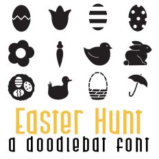 Easter Hunt Doodlebat Font
