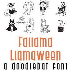 Fallama Halloween Doodlebat Font