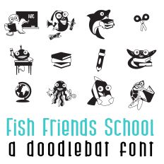 Fish Friends Doodlebat Font