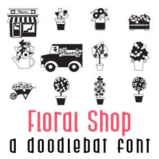 Floral Shop Doodlebat Font