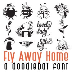 Fly Away Home Doodlebat Font