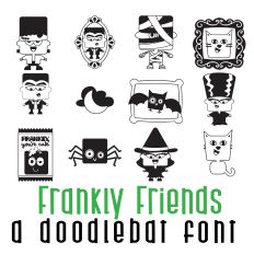 Frankly Friends Doodlebat Font
