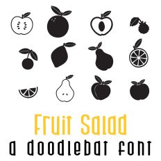 Fruit Salad Doodlebat Font
