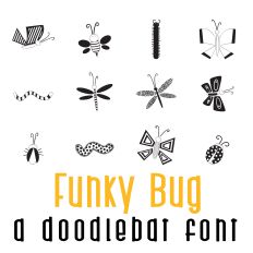Funky Bug Doodlebat Font