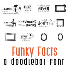 Funky Facts Doodlebat Font