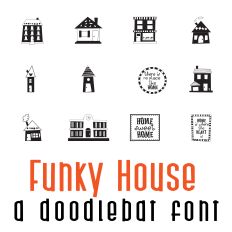 Funky House Doodlebat Font