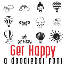 Get Happy Doodlebat Font