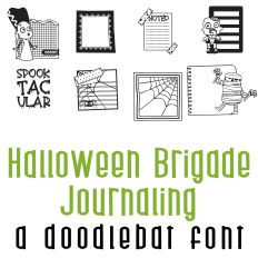 Halloween Brigade - Journaling  Doodlebat Font